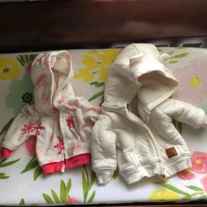Newborn baby coat jacket lot/bundle Carters NB